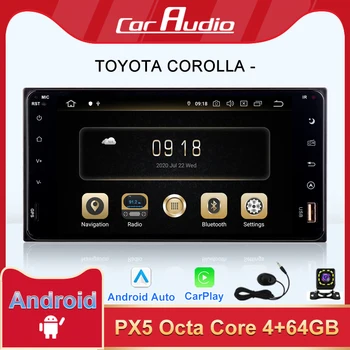 6.95 Hüvelyk Autó Sztereó Rádió Toyota Corolla - GPS Navigációs Vezeték nélküli Carplay Android Auto Érintőképernyős Multimédia Lejátszó
